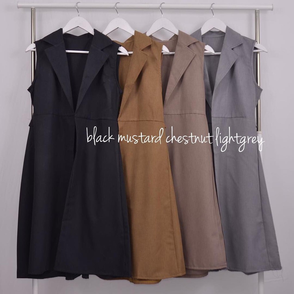 Bisa COD CASUAL VEST – Fashion muslim rompi outer Outer murah Vest Cardigan Outerwear