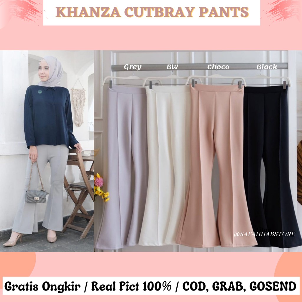 (BISA COD) KHANZA CUTBRAY PANTS