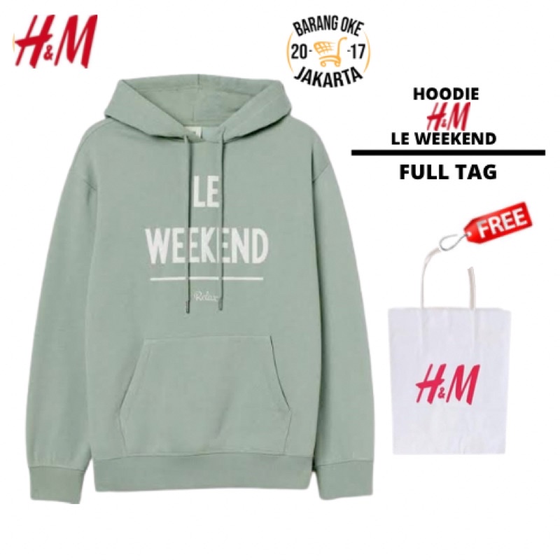 COD 9.9 Hoodie Sweater Pria Wanita Le Weekend Mint Tosca Jaket Unisex H&amp;M Cowok Cewek Full Tag