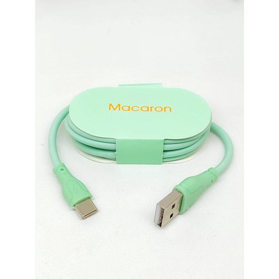 DCM Data Cable MACARON 2.4A Fast Charging Kabel Casan Micro iPhone TypeC Kabel Data Bulat