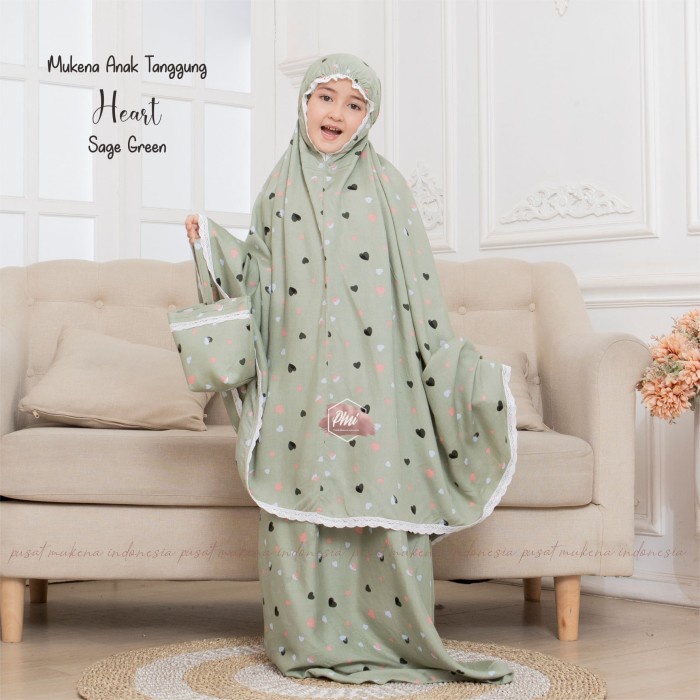 Mukena Anak Katun Tavel Bordir Lucu Terbaru Tali Belakang Z2K6 Rayon Mewah Motif Tanggung Kartun Pol