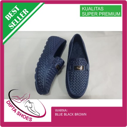 SEPATU PANTOFEL KARET PRIA KEKINIAN IMPORT KINBOS