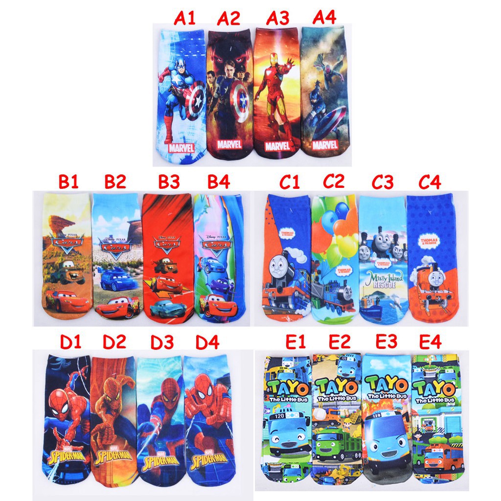  Kaos  Kaki  Karakter Anak  Laki 022 4185 Shopee  Indonesia