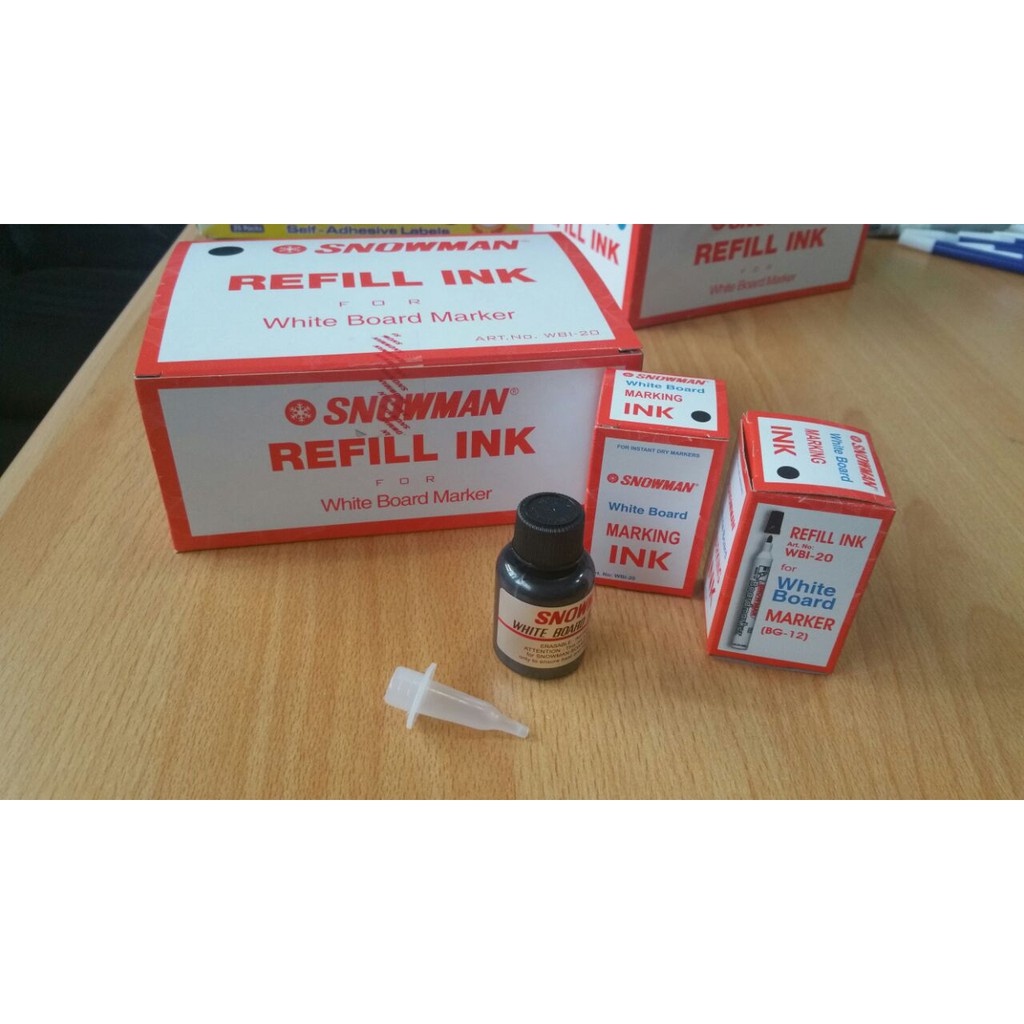 

Original Snowman Tinta Isi Ulang Spidol Non Permanen Bisa dihapus - Tinta Spidol Papan Tulis - Whiteboard Marking Refill Ink
