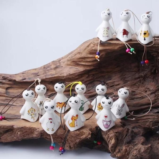 Buruan beli] Lonceng Angin Keramik Porcelain Wind Chime Gantungan Hias
