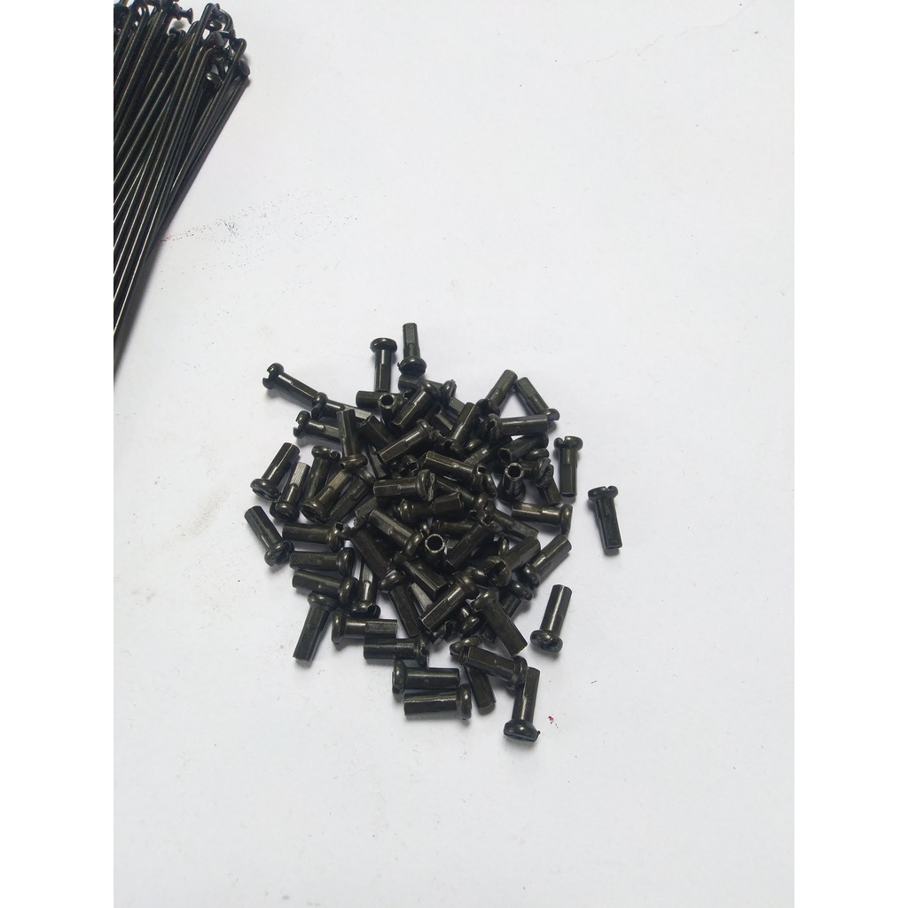 Ruji Jari-jari Spoke Besi Sepeda 20 36h Hitam Jari jari Sepeda BMX 20