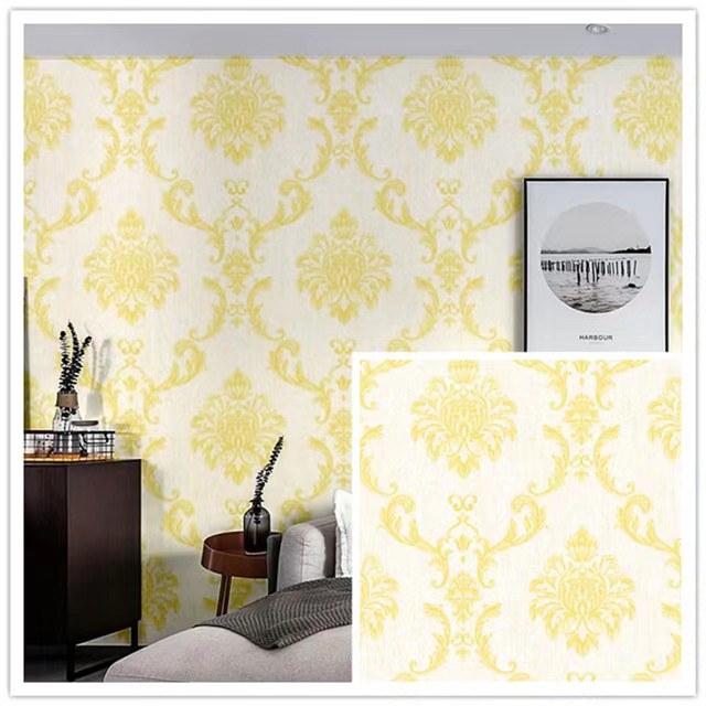 Wallpaper Dinding BATIK GOLD ABU KLASIK