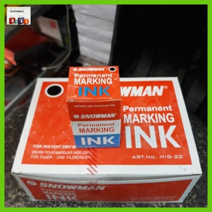 

Silutala- Refill Isi Tinta Permanent Ink Snowman / Tinta Isi Ulang Snowman - Hitam -Ori.