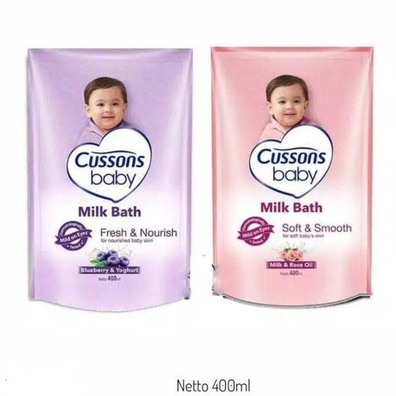 Cussons Baby Milk Bath Refill 400ml