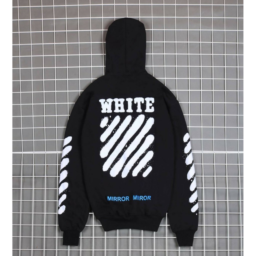 Jaket Hoodie OFF WHT DIAGONAL SPRAY – Black  Edition Trendy Casual Unisex Good Brand Quality Stylish