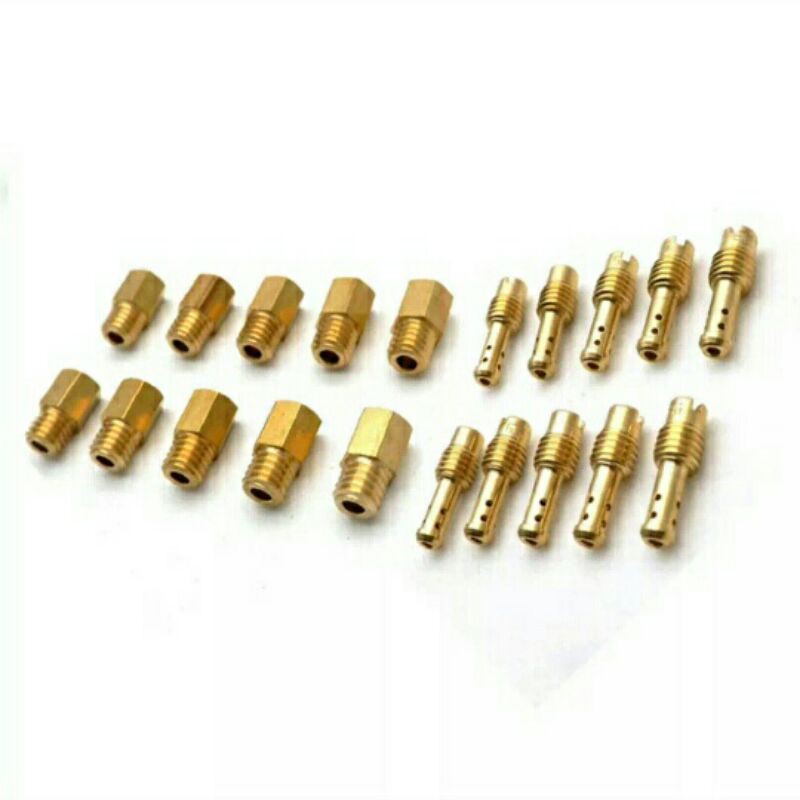 10SET PILOTJET DAN MAINJET KARBURATOR NINJA RRTM VM RXZ SCORPIO SATRIA 2TAK