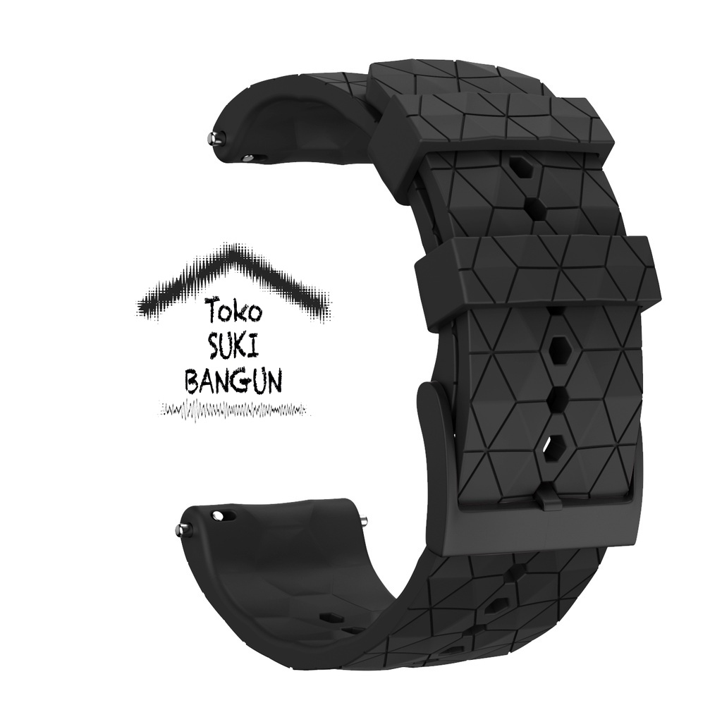 Strap 24mm SUUNTO 9 7 D5 Baro Spartan Ambit 3 PRISMATIC Tali Jam Rubber Silicone Watch Band