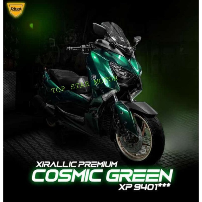 Pilok Pilox Cat Semprot Diton Premium Cosmic Green 9401 XP9401 Hijau 400cc Cat Semprot Xirallic Premium l