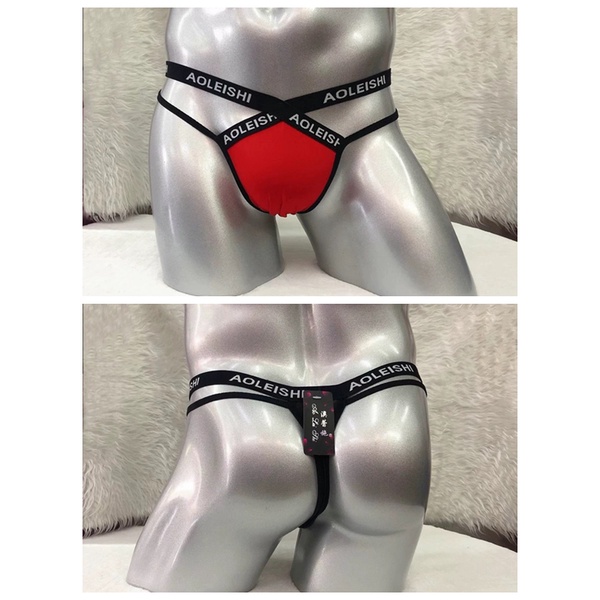 (COD) G String Pria Sexy hot transparan Low Waist Celana Dalam Pria T-Back Thong Ukuran Besar Y060