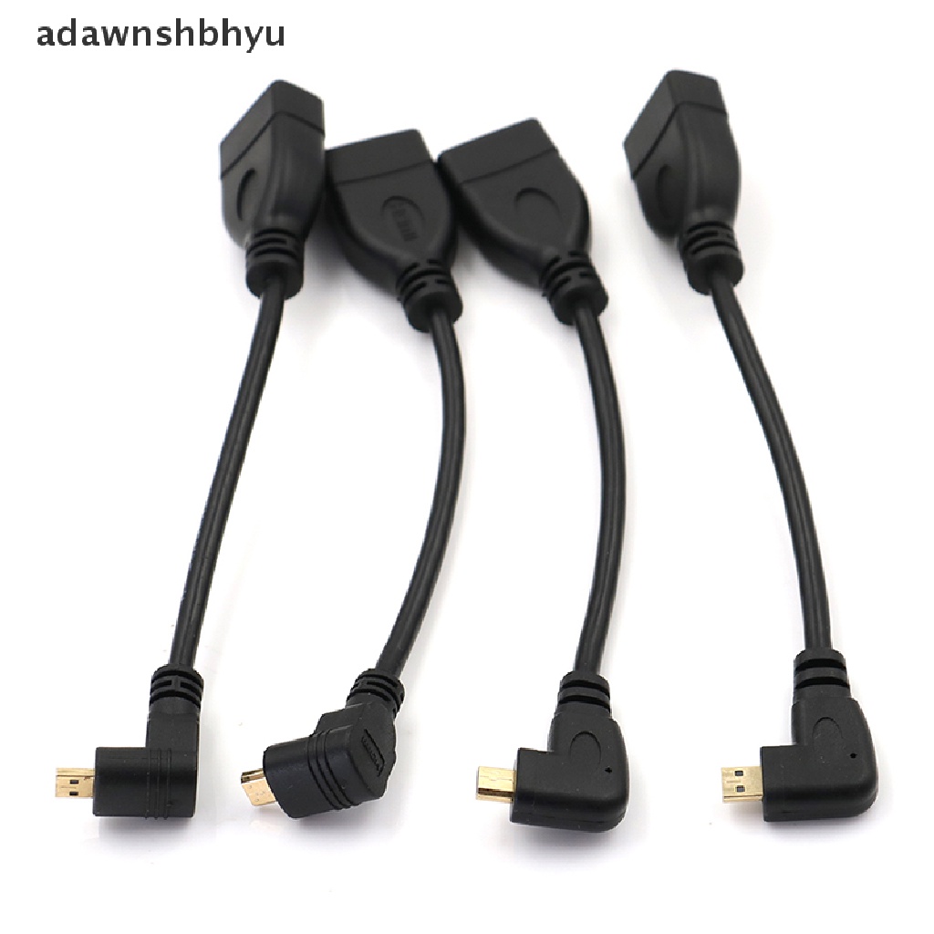 Adawnshbhyu Kabel adapter converter Micro HDMI male to HDMI female Naik Turun Siku Kanan Kiri