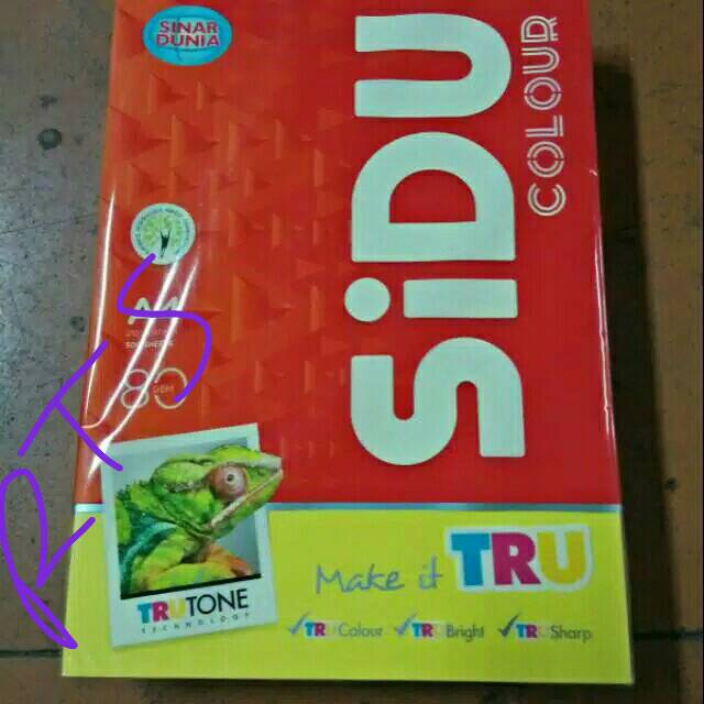

Kertas spectra warna sidu a4 IT 210 lemon 80 gsm