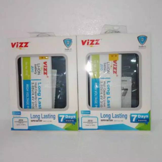 Baterai Batre Battery VIZZ Double Power Samsung J510 J5 2016