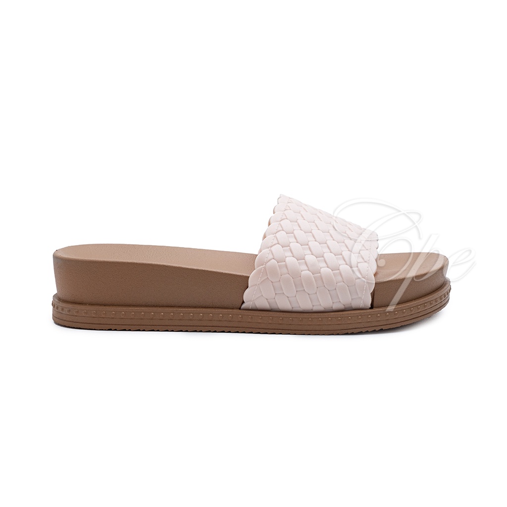 CALL SLPT ANYAM OVA Sandal Slop Slip On Teplek Wanita Sandal Cewek-2