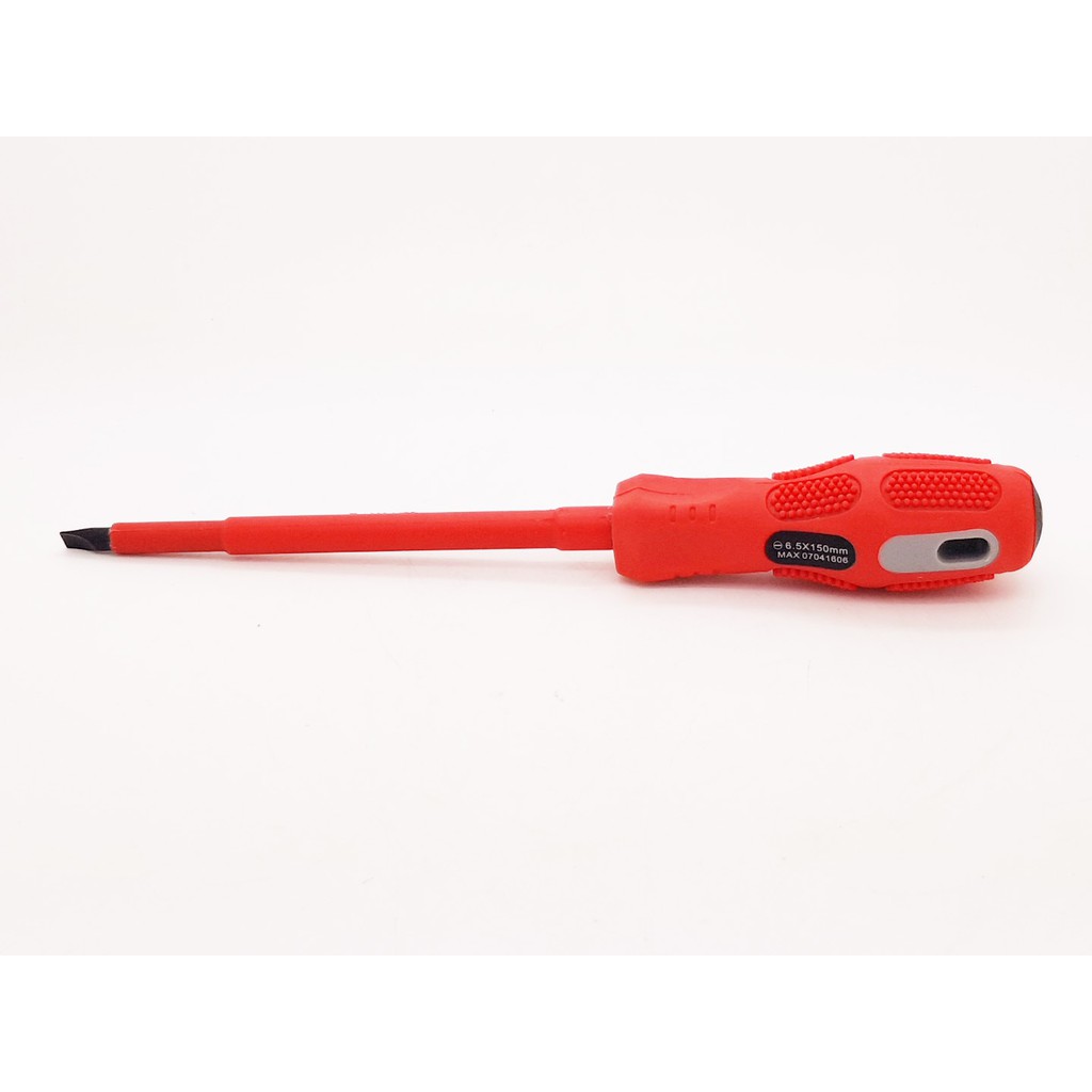 Obeng Listrik 10 &quot; MAXPOWER MIN 6.5 x 150mm Isolator 1000v Screwdriver