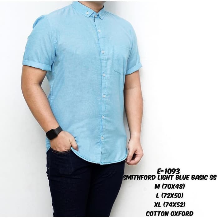 Kemeja Levis Jeans Shirt New Balofa Denim Beverly Import Cowo Lak WJ296  Jeans  Biru Muda / Baju Cas