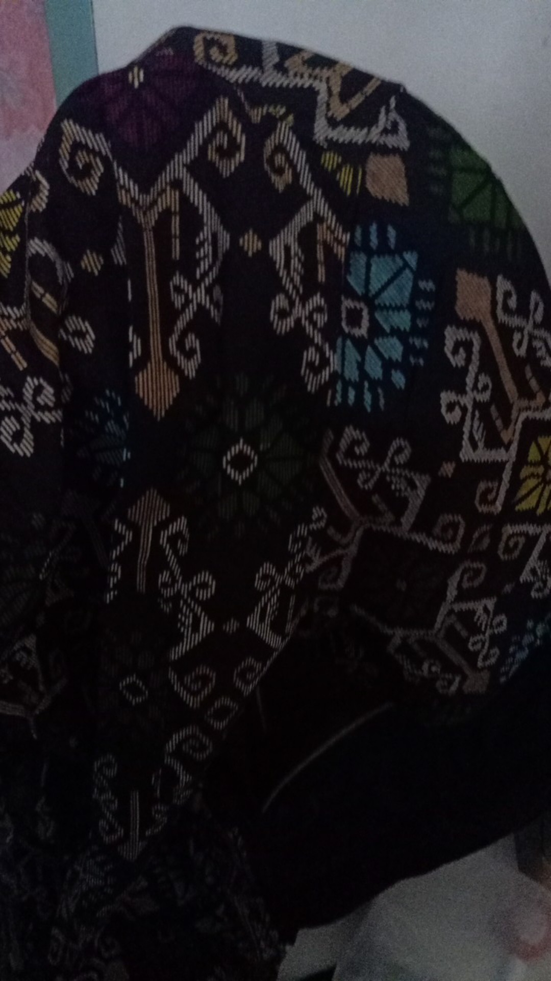 Freypv 7096 Short Batik Black Blue Green M-xl Kemeja Batik