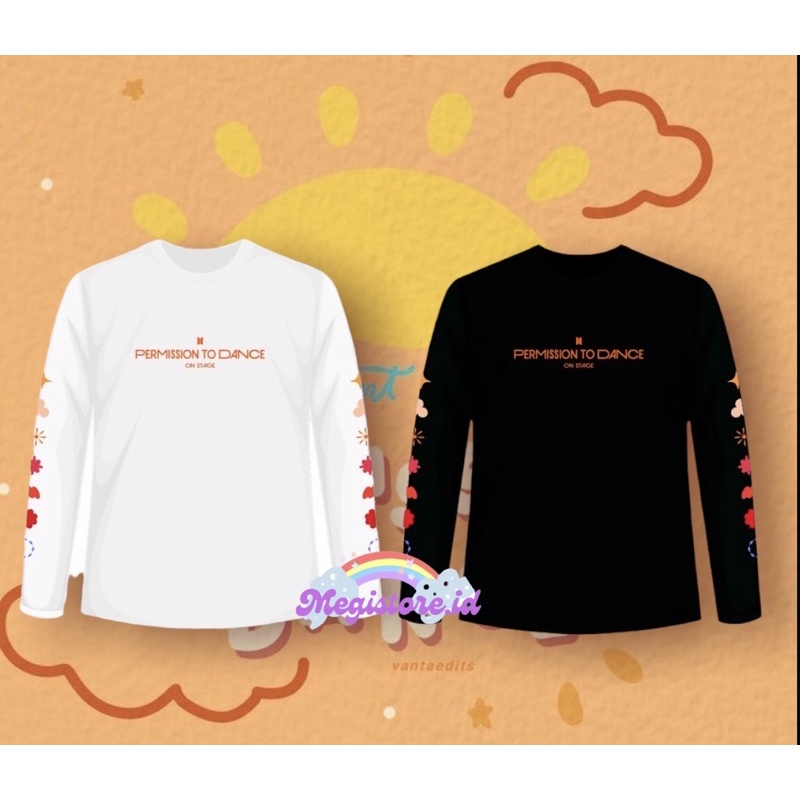 KAOS LENGAN PANJANG PERMISSION TO DANCE PTD BTS