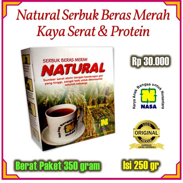 

SERBUK BERAS MERAH NATURAL SBMN ORIGINAL NASA