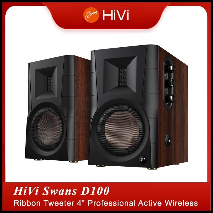 Swans Hivi D100 2.0 Professional Ribbon Tweeter Wireless Speakers