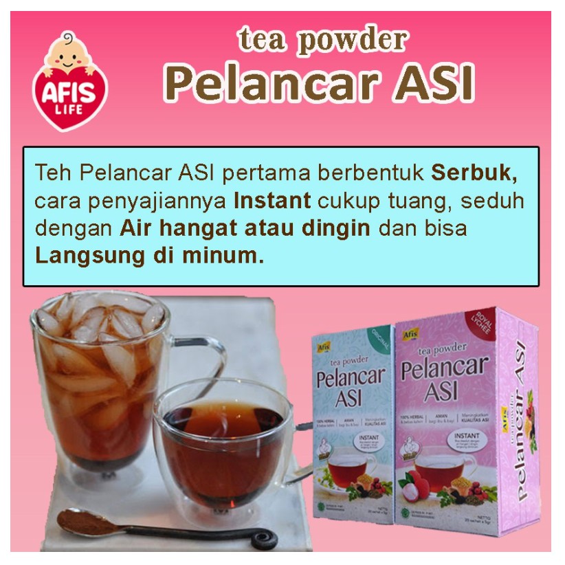 Afis Tea Powder Pelancar Asi - Asi Booster CBKS