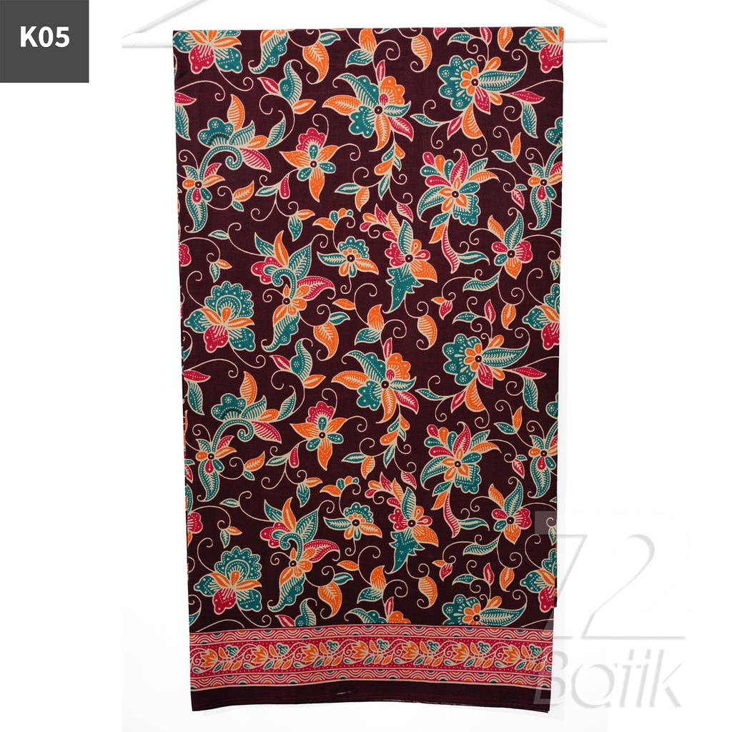 KAIN BATIK PREMIUM Bahan Katun Motif Kembang Clown Warna Hijau 721920 Cap 72 Jarik Jarit Samping Kebat Panjang Batik Katun Modern Premium Bahan Seragam Batik Pernikahan Kantor Keluarga Murah Kamen Jadi Batik Bali Lembaran