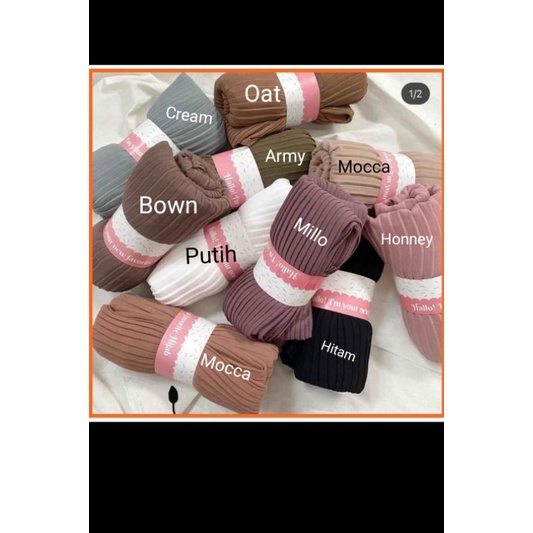 Kerudung Plisket Premium