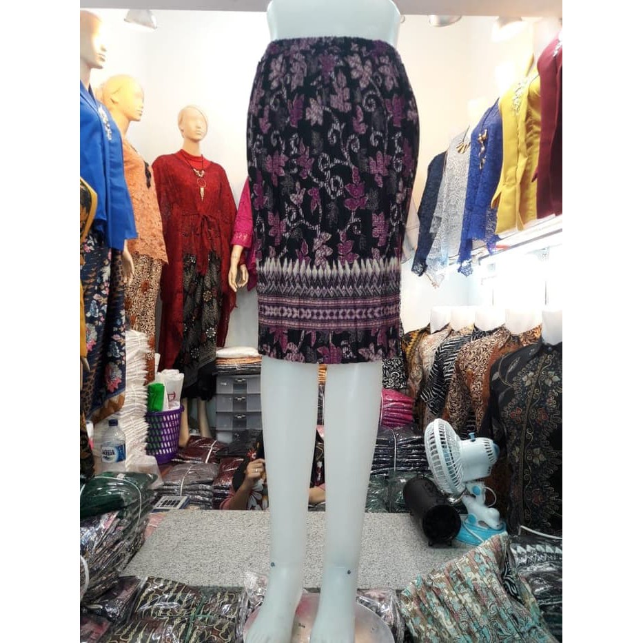 Rok Plisket Pendek Motif Batik modis Terlarisss