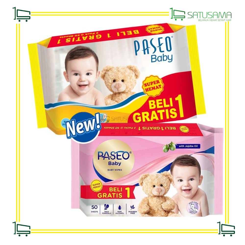 Paseo Baby Wipes 50's