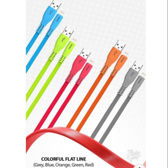 KABEL DATA VIVAN IPHONE 5 6 6PLUS 7 7PLUS 2.1A