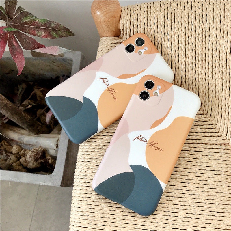 Morandi Case for Realme C25S C25 C15 C12 C3 Realme5 5i 6i Narzo 30A Narzo 20 Reno 6Z Reno 65G A16 A53 2020 A54 A94 A15 A15S A5S A3S A12 A7 A52 A92 A59 F1S F9 INS Fashion Trend Morandis Color Graffiti Abstract Silicone Phone Cover BY