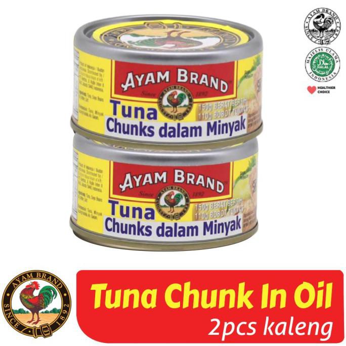 

Terhot! Ikan Tuna Kaleng Chunk In Oil Ayam Brand 150Gr Isi 2 Pcs