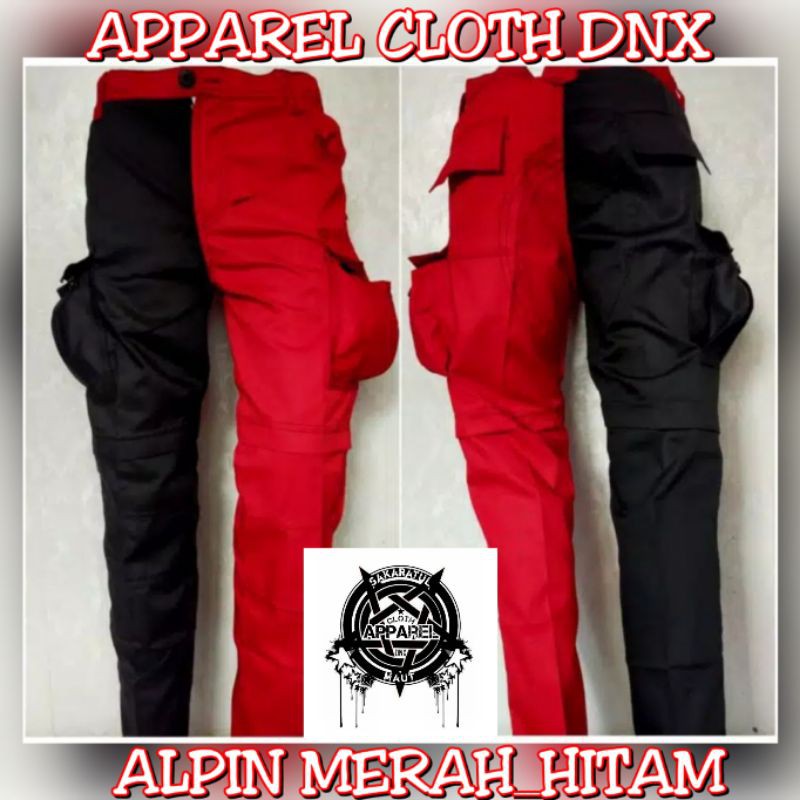 CELANA ALPIN ALFIN ALVIN MERAH HITAM BIRU ARMY LORENG DORENG PANJANG, CELANA CARGO GUNUNG KEMPOL