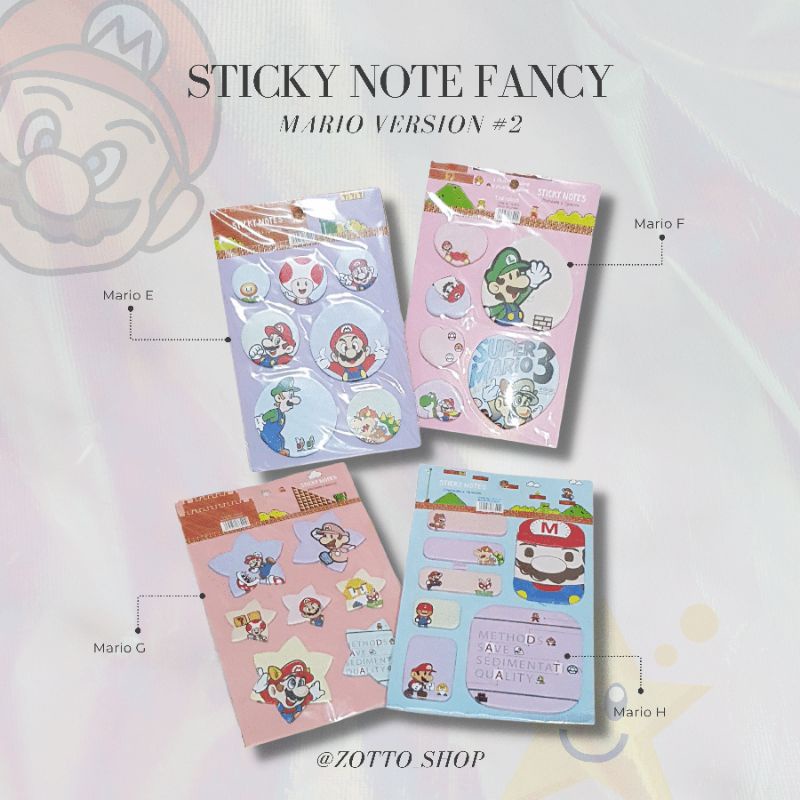 

STICKY NOTE FANCY/ MARIO N1121 / MARIO N1075