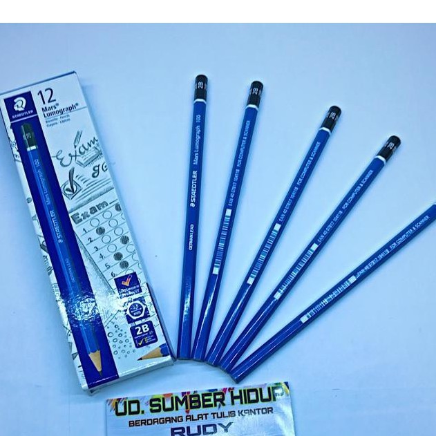 

Pensil Staedtler 2B Mars Lumograph, Harga perlusin isi 12 pcs