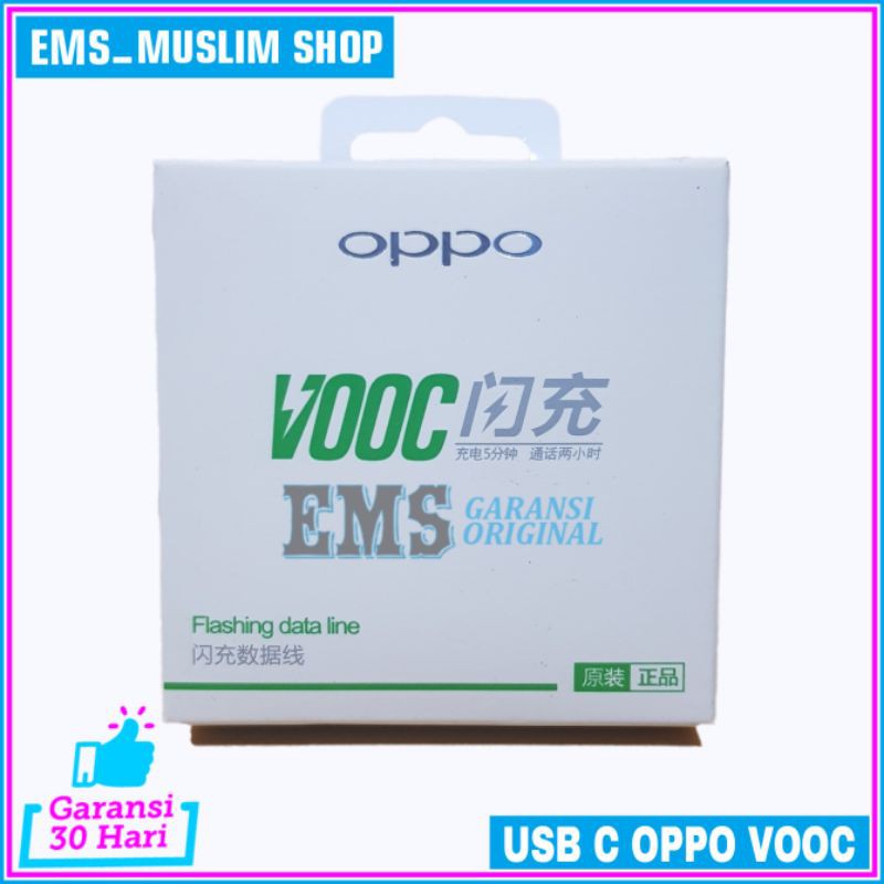 Kabel Data USB Fast Charging OPPO VOOC A5 A52 A53 A92 A93 ORIGINAL 100% USB Type C