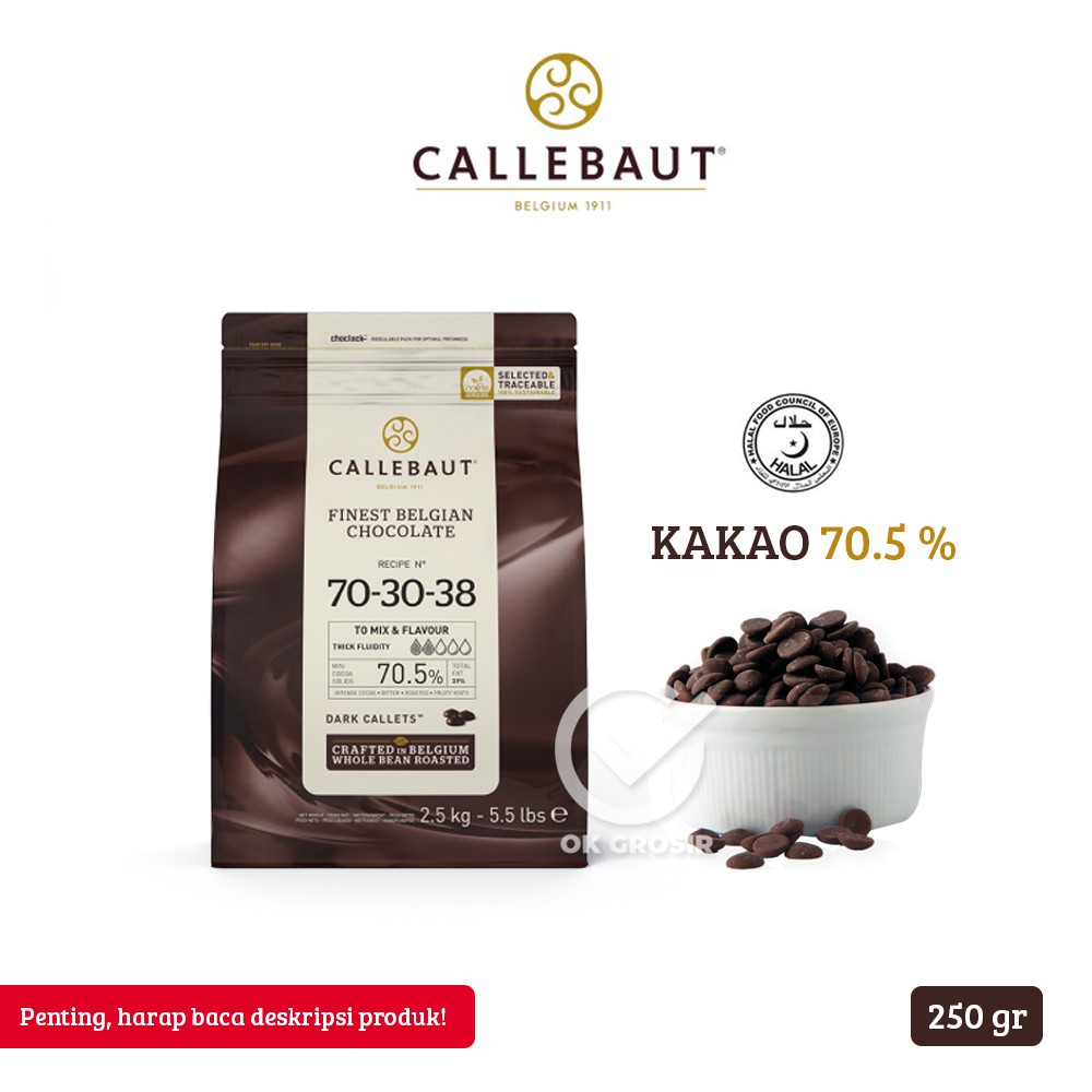 

Callebaut 70,5% + Ice Gel (250 gr) KHUSUS GOSEND & JNE YES