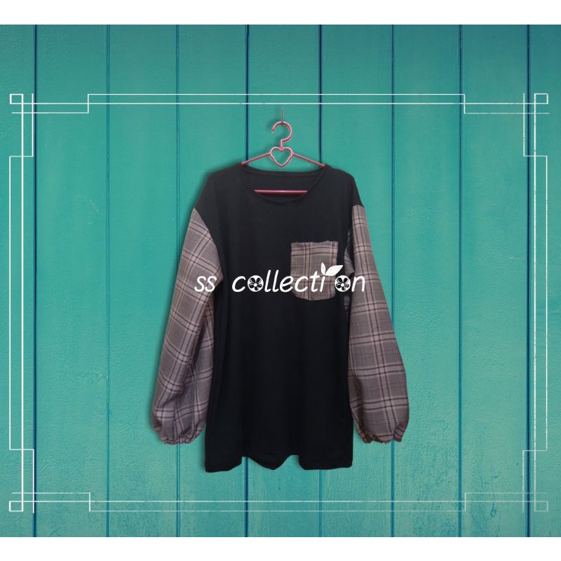 KIKA BLOUSE KOTAK-KOTAK LOVA BLOUSE KOTAK-KOTAK ATASAN WANITA KOTAK KOTAK FASHION WANITA BLOUSE KOTA