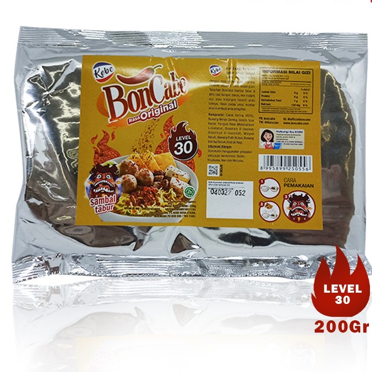 

sambal tabur Boncabe original level 30 200gram