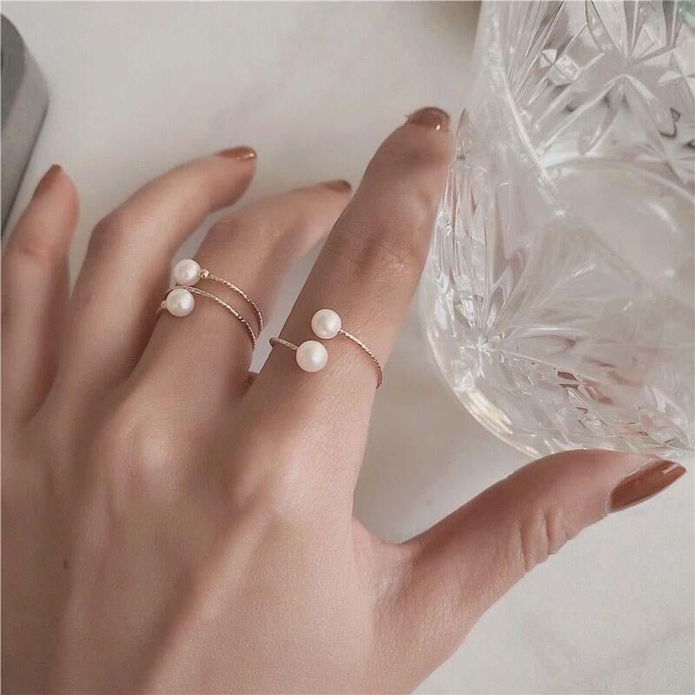 Needway   Cincin Terbuka Retro Sederhana Wanita Korea Alloy Zirkon Jari Rings