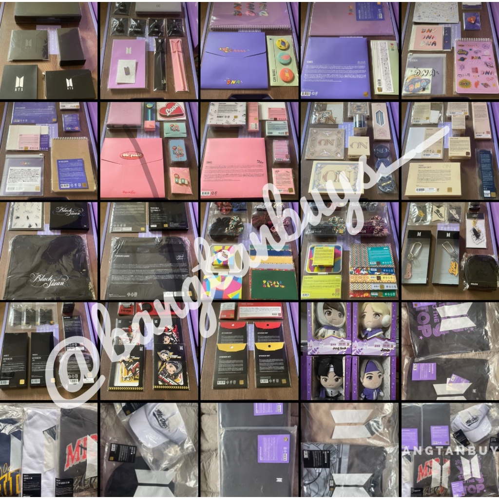 READY INA SHARING JPFC JAPAN BTS FORTUNE BOX POP UP - MAKEUP BRUSH ON MASK BLACK SWAN