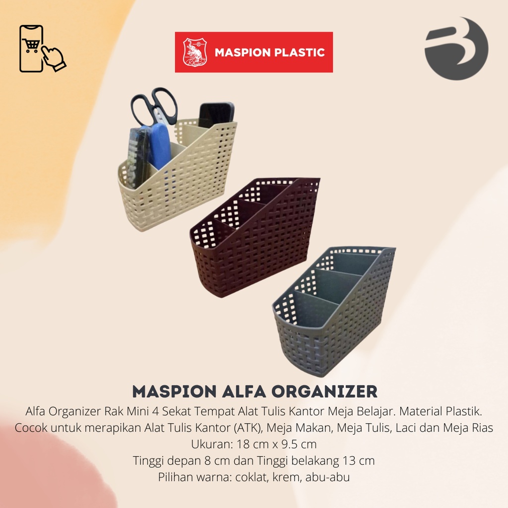 Maspion ALFA ORGANIZER / TEMPAT MULTIFUNGSI / TEMPAT ALAT TULIS