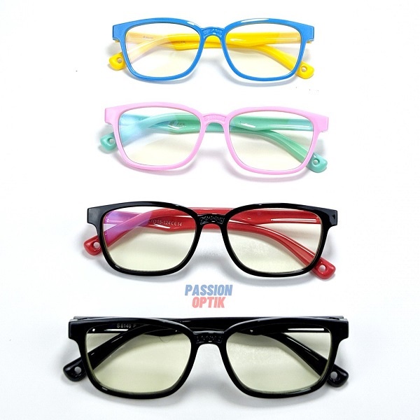 Kacamata Anak Anti Radiasi Perempuan Laki Laki  Hp Komputer Blueray Sinar Biru Blue Light Lentur-3