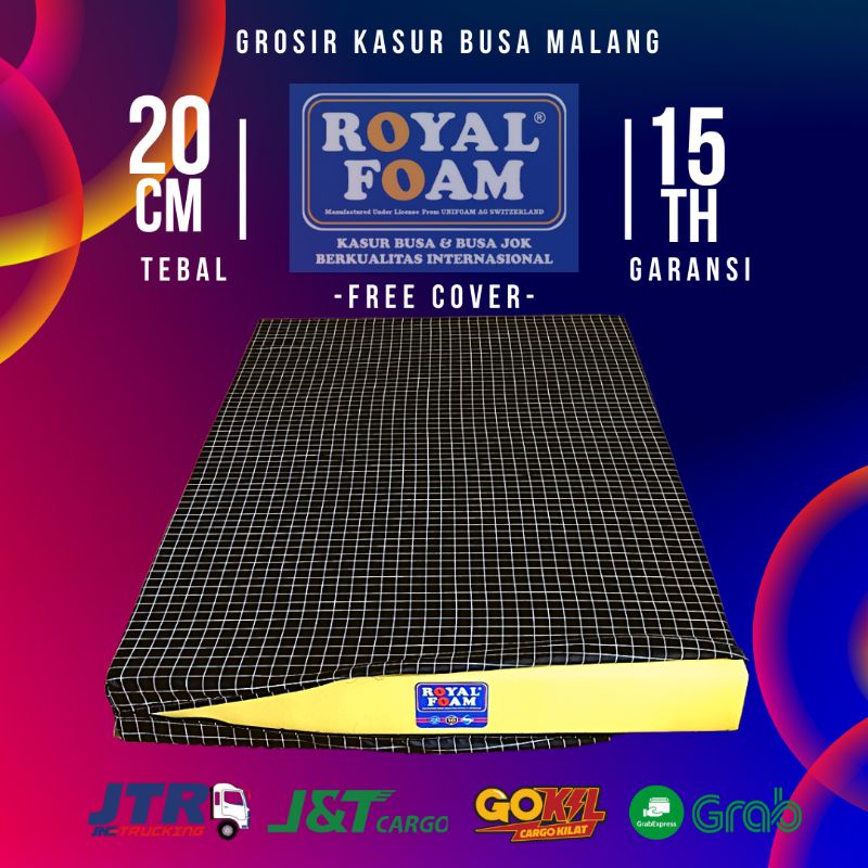 Kasur Busa ROYAL FOAM Tebal 20cm Density 23 Garansi 15 Tahun
