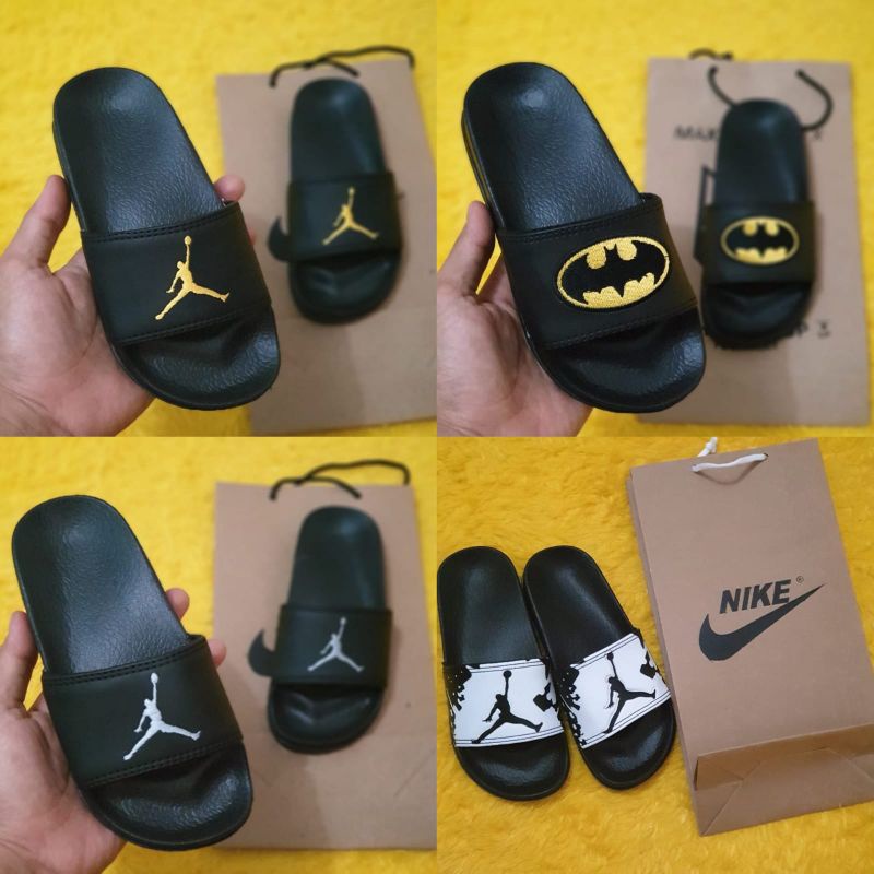 sendal anak Nike Jordan logo bordir