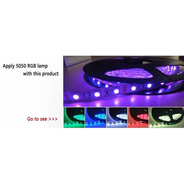 Sensor Suara Sound Music Control Lampu LED Strip dengan Remote Control - Black